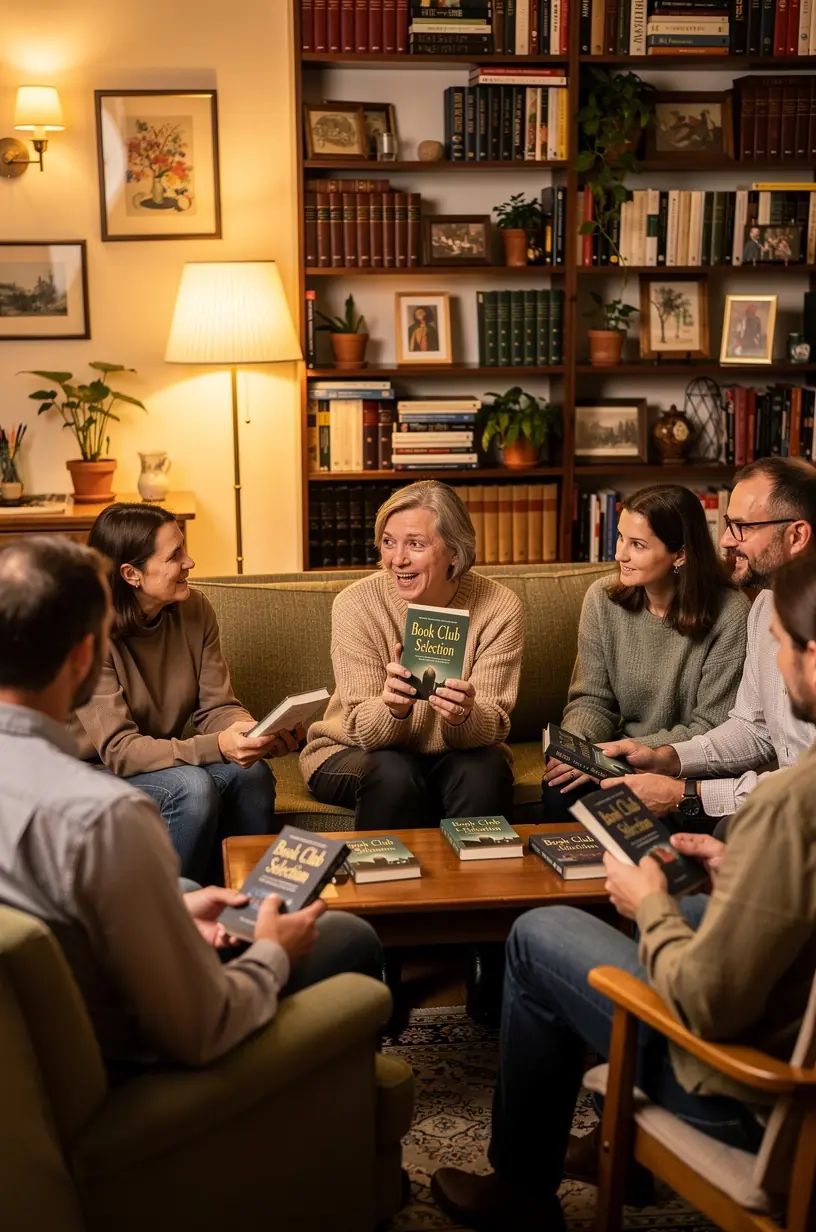 Group of friends enjoying a board game night