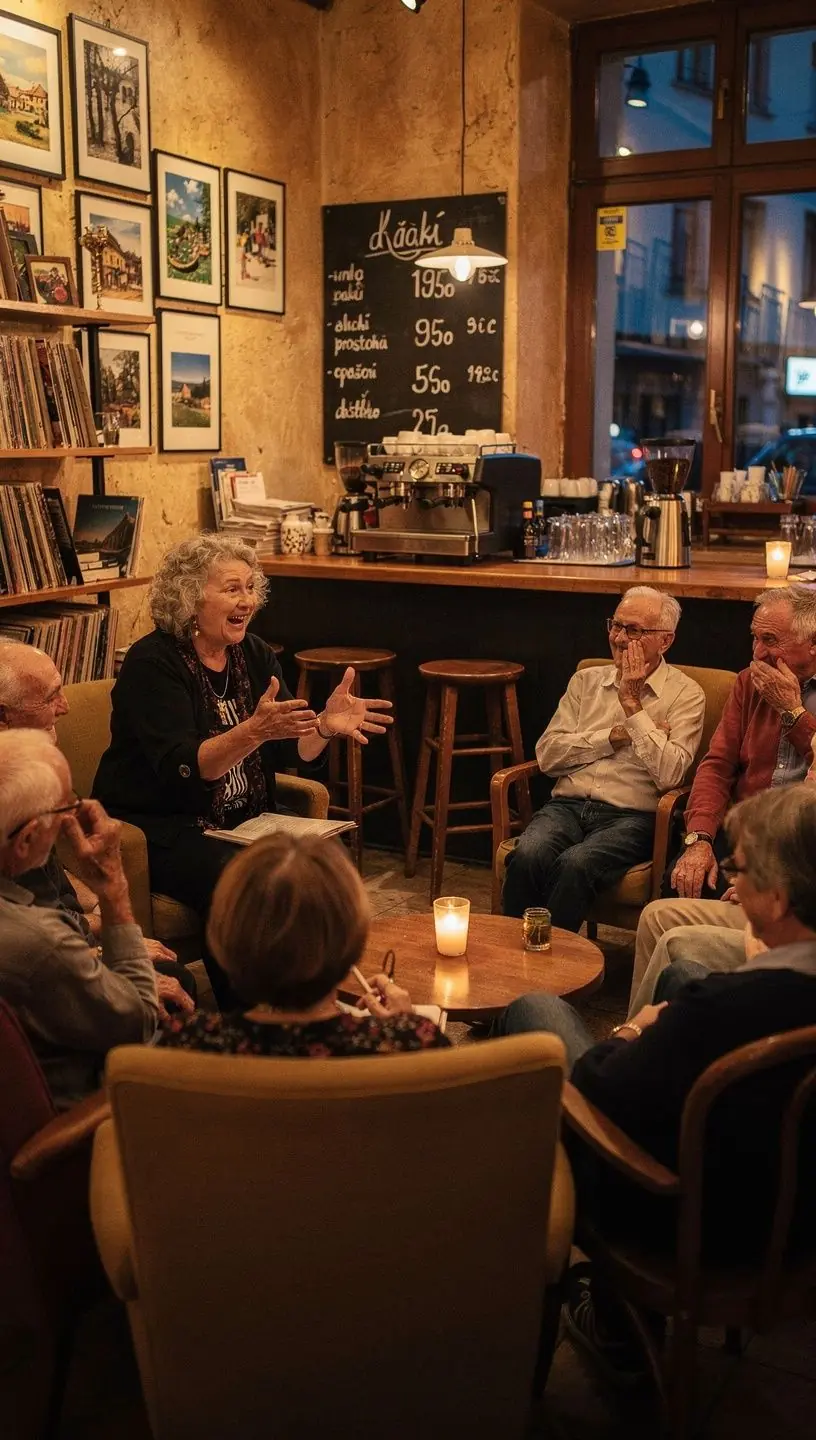 Audience enjoying a live music event together